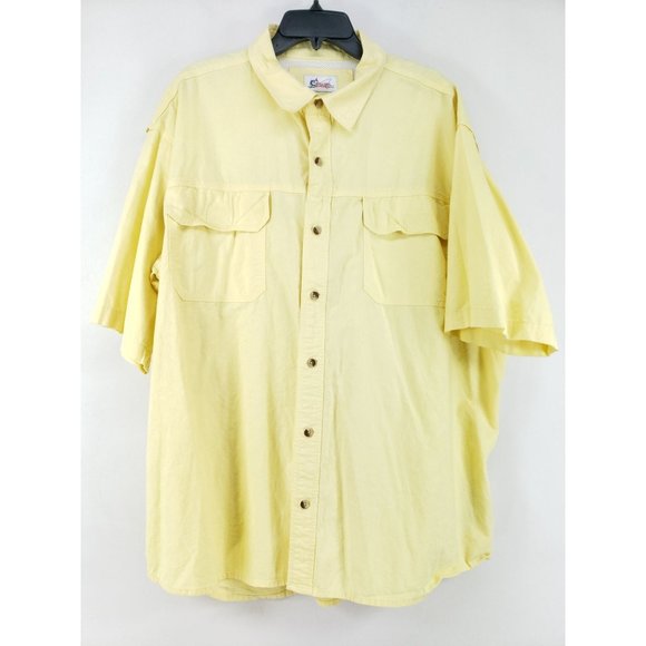 World Wide Sportsman Vented Shirt Men's Size 2XL Yellow - Picture 1 of 7